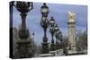 Art Nouveau Lamps Posts on Pont Alexandre III - I-Cora Niele-Stretched Canvas