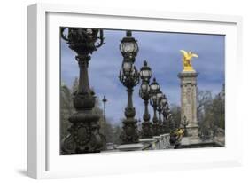 Art Nouveau Lamps Posts on Pont Alexandre III - I-Cora Niele-Framed Giclee Print