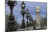 Art Nouveau Lamps Posts on Pont Alexandre III - I-Cora Niele-Mounted Giclee Print