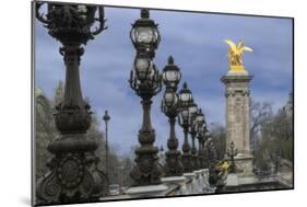 Art Nouveau Lamps Posts on Pont Alexandre III - I-Cora Niele-Mounted Giclee Print