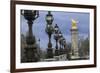 Art Nouveau Lamps Posts on Pont Alexandre III - I-Cora Niele-Framed Giclee Print