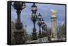 Art Nouveau Lamps Posts on Pont Alexandre III - I-Cora Niele-Framed Stretched Canvas