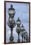 Art Nouveau Lamps Posts on Pont Alexandre III - II-Cora Niele-Framed Giclee Print