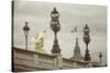 Art Nouveau Lamps Posts on Pont Alexandre III - III-Cora Niele-Stretched Canvas