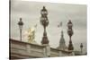 Art Nouveau Lamps Posts on Pont Alexandre III - III-Cora Niele-Stretched Canvas