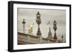 Art Nouveau Lamps Posts on Pont Alexandre III - III-Cora Niele-Framed Giclee Print