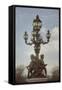 Art Nouveau Lamps Posts on Pont Alexandre III - IV-Cora Niele-Framed Stretched Canvas