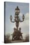 Art Nouveau Lamps Posts on Pont Alexandre III - IV-Cora Niele-Stretched Canvas