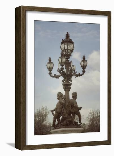 Art Nouveau Lamps Posts on Pont Alexandre III - IV-Cora Niele-Framed Giclee Print