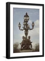 Art Nouveau Lamps Posts on Pont Alexandre III - IV-Cora Niele-Framed Giclee Print