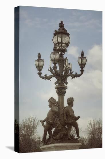 Art Nouveau Lamps Posts on Pont Alexandre III - IV-Cora Niele-Stretched Canvas