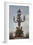 Art Nouveau Lamps Posts on Pont Alexandre III - IV-Cora Niele-Framed Giclee Print