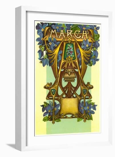 Art Nouveau March, Aries-null-Framed Art Print