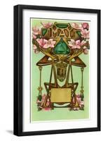 Art Nouveau May, Gemini-Found Image Press-Framed Giclee Print