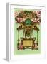 Art Nouveau May, Gemini-Found Image Press-Framed Giclee Print