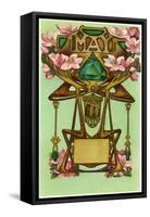Art Nouveau May, Gemini-Found Image Press-Framed Stretched Canvas