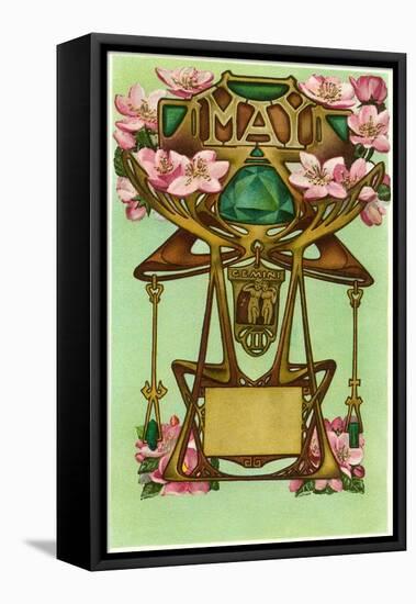 Art Nouveau May, Gemini-Found Image Press-Framed Stretched Canvas