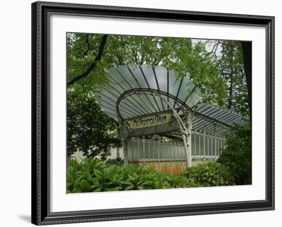 Art Nouveau Metro Entrance, Paris, France, Europe-Nigel Francis-Framed Photographic Print