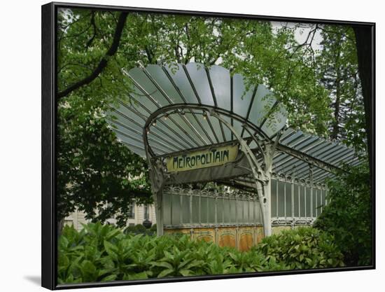 Art Nouveau Metro Entrance, Paris, France, Europe-Nigel Francis-Framed Photographic Print