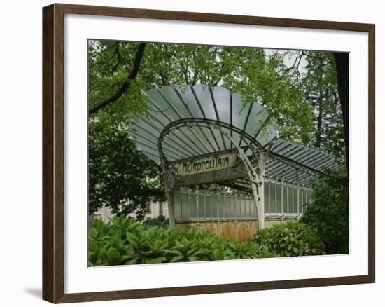 Art Nouveau Metro Entrance, Paris, France, Europe-Nigel Francis-Framed Photographic Print