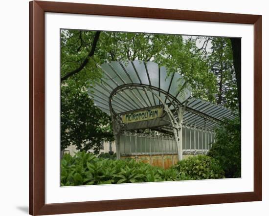 Art Nouveau Metro Entrance, Paris, France, Europe-Nigel Francis-Framed Photographic Print