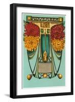 Art Nouveau November, Sagittarius-null-Framed Art Print