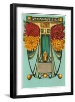 Art Nouveau November, Sagittarius-Found Image Press-Framed Giclee Print