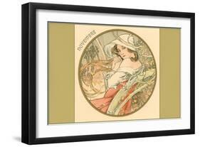 Art Nouveau Novembre-Found Image Press-Framed Giclee Print