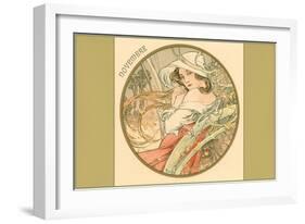 Art Nouveau Novembre-Found Image Press-Framed Giclee Print