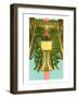 Art Nouveau October, Scorpio-null-Framed Art Print