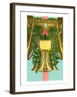 Art Nouveau October, Scorpio-null-Framed Art Print