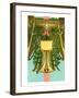 Art Nouveau October, Scorpio-null-Framed Art Print