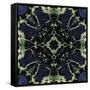 Art Nouveau Ornamental Vintage Pattern in Blue and Green Colors-Irina QQQ-Framed Stretched Canvas