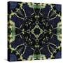 Art Nouveau Ornamental Vintage Pattern in Blue and Green Colors-Irina QQQ-Stretched Canvas