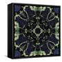 Art Nouveau Ornamental Vintage Pattern in Blue and Green Colors-Irina QQQ-Framed Stretched Canvas