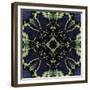 Art Nouveau Ornamental Vintage Pattern in Blue and Green Colors-Irina QQQ-Framed Premium Giclee Print