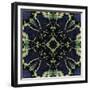 Art Nouveau Ornamental Vintage Pattern in Blue and Green Colors-Irina QQQ-Framed Premium Giclee Print