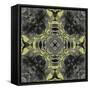 Art Nouveau Ornamental Vintage Pattern in Yellow and Grey Colors-Irina QQQ-Framed Stretched Canvas