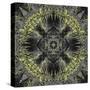 Art Nouveau Ornamental Vintage Pattern in Yellow and Grey Colors-Irina QQQ-Stretched Canvas