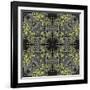 Art Nouveau Ornamental Vintage Pattern in Yellow and Grey Colors-Irina QQQ-Framed Art Print