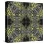 Art Nouveau Ornamental Vintage Pattern in Yellow and Grey Colors-Irina QQQ-Stretched Canvas