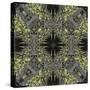 Art Nouveau Ornamental Vintage Pattern in Yellow and Grey Colors-Irina QQQ-Stretched Canvas