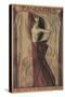 Art Nouveau Pandorra Playbill-null-Stretched Canvas