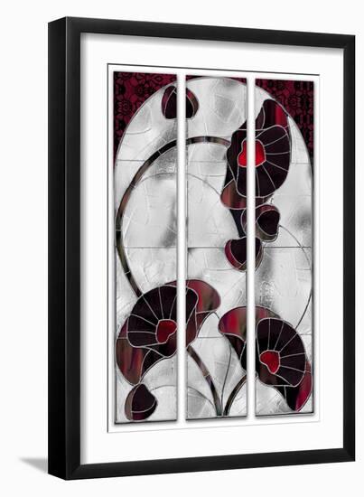 Art Nouveau Poppies-Mindy Sommers-Framed Giclee Print