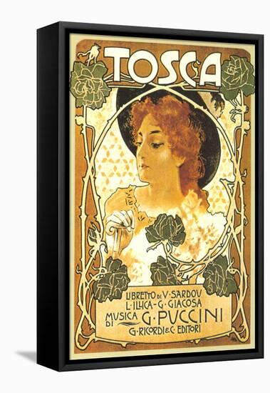 Art Nouveau Poster for Tosca-null-Framed Stretched Canvas