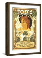 Art Nouveau Poster for Tosca-null-Framed Art Print