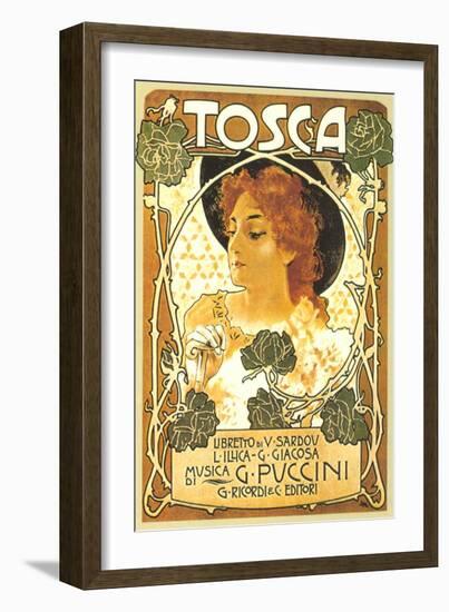 Art Nouveau Poster for Tosca-null-Framed Art Print