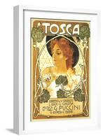 Art Nouveau Poster for Tosca-null-Framed Art Print