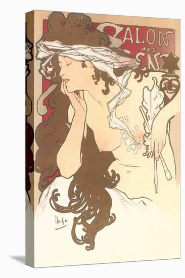 Art Nouveau Semi-Nude-null-Stretched Canvas