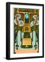 Art Nouveau September, Libra-null-Framed Art Print